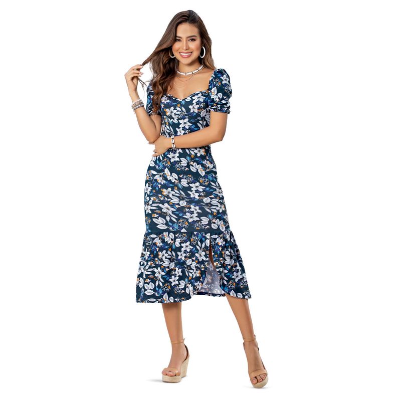 Vestido Largo Mujer Estampado Mp 32924