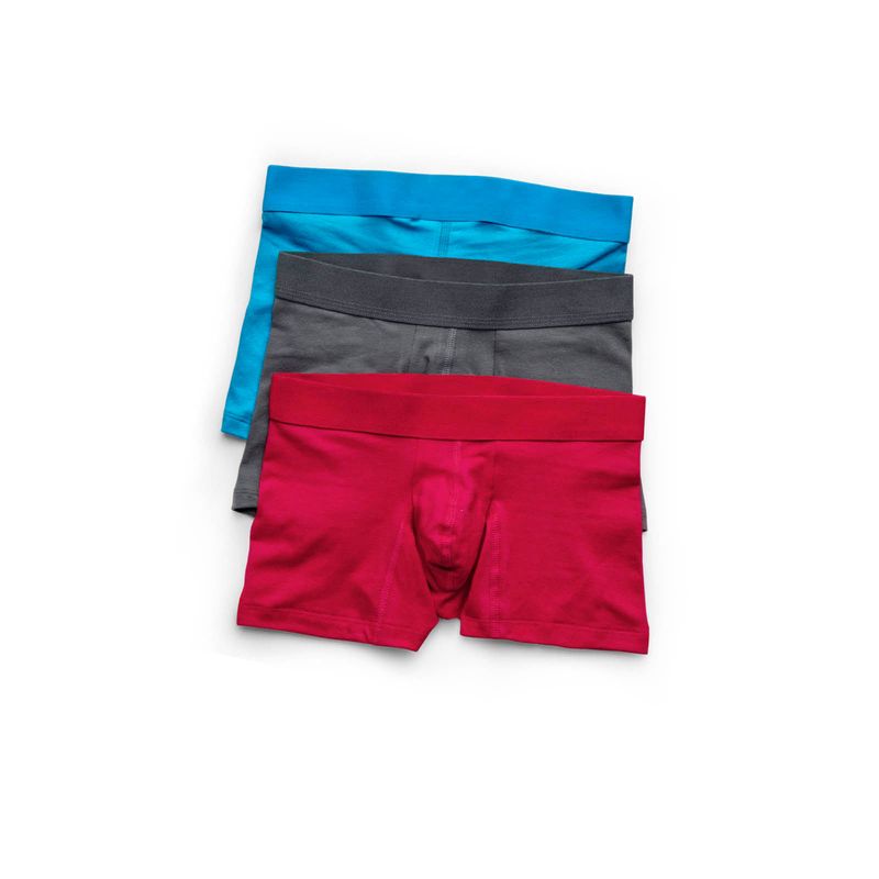 Bóxer Set X3 Azul-Gris-Rojo FI 46557