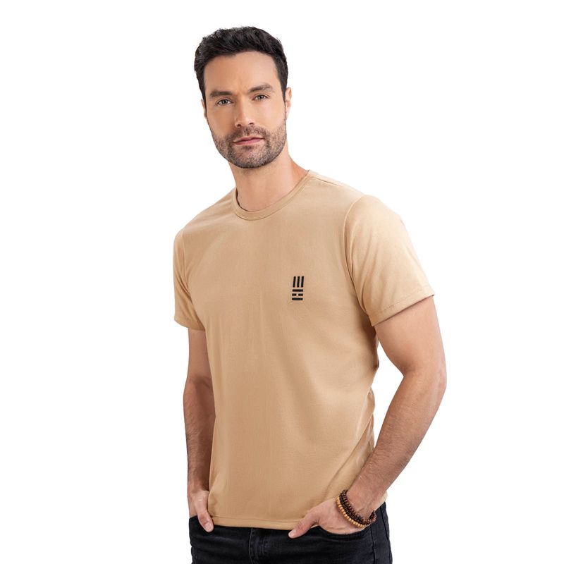 Camiseta Hombre Beige Mp 7766