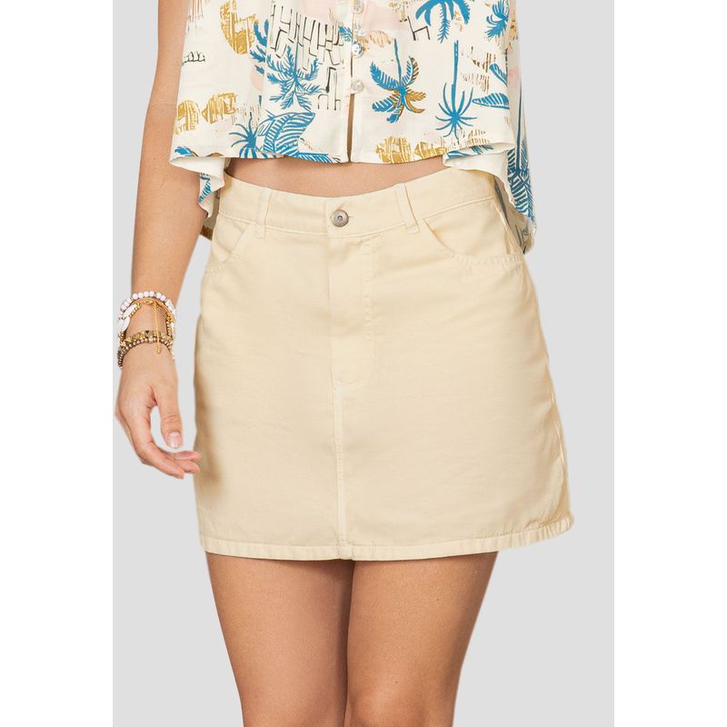 Falda Corta Mujer Beige Rutta 106894