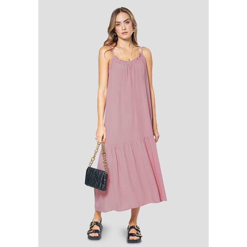 Vestido Largo Mujer Palo De Rosa Rutta 106263
