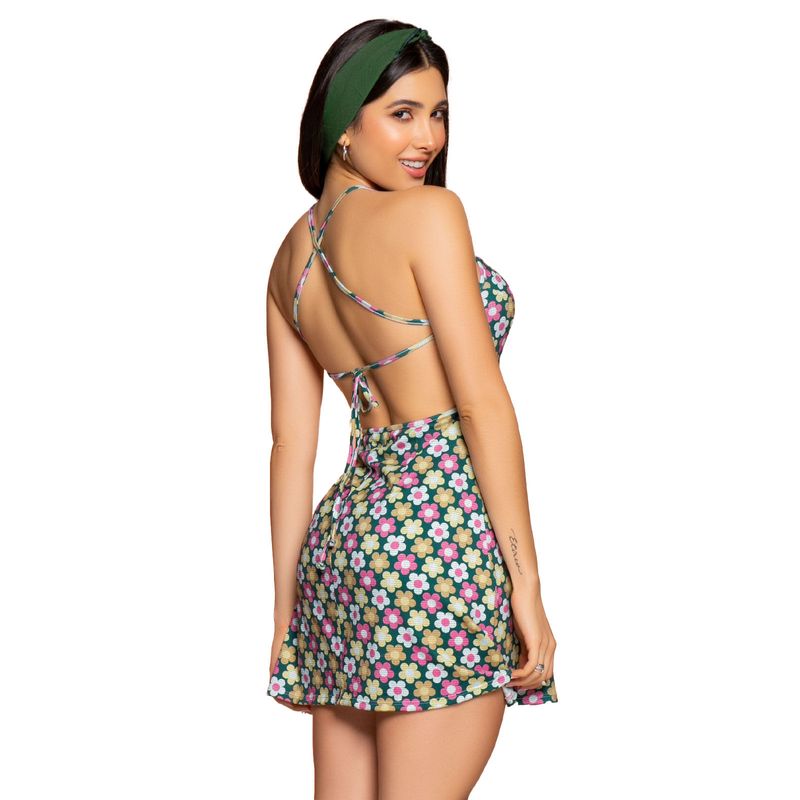 Vestido Corto Mujer Verde Atypical 32583