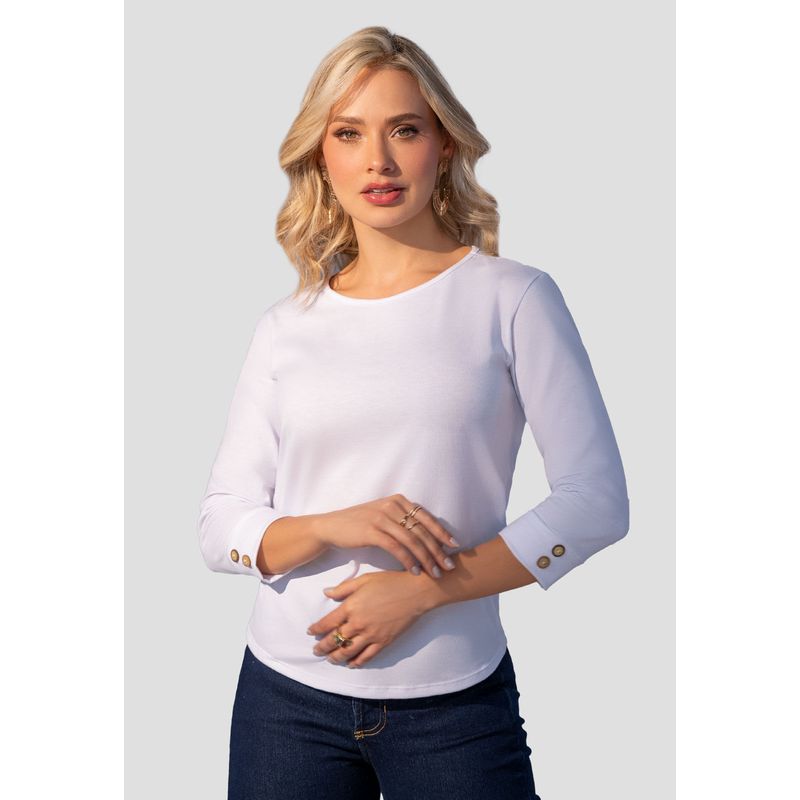 Camibuzo Mujer Blanco Mp 2364