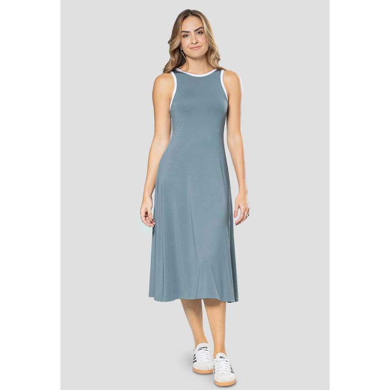 Vestido Corto Mujer Azul Acero Rutta 106083