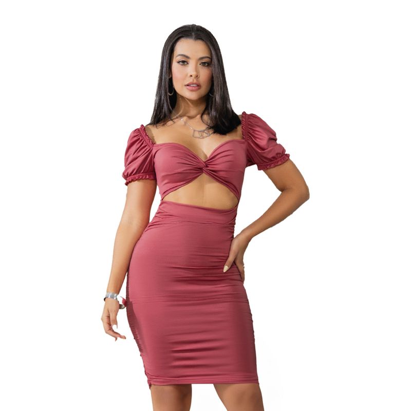 Vestido Corto Mujer Rosa Mp 100752