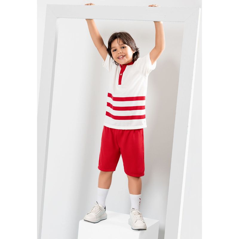 Conjunto Infantil Masculino Rojo Mp 104851