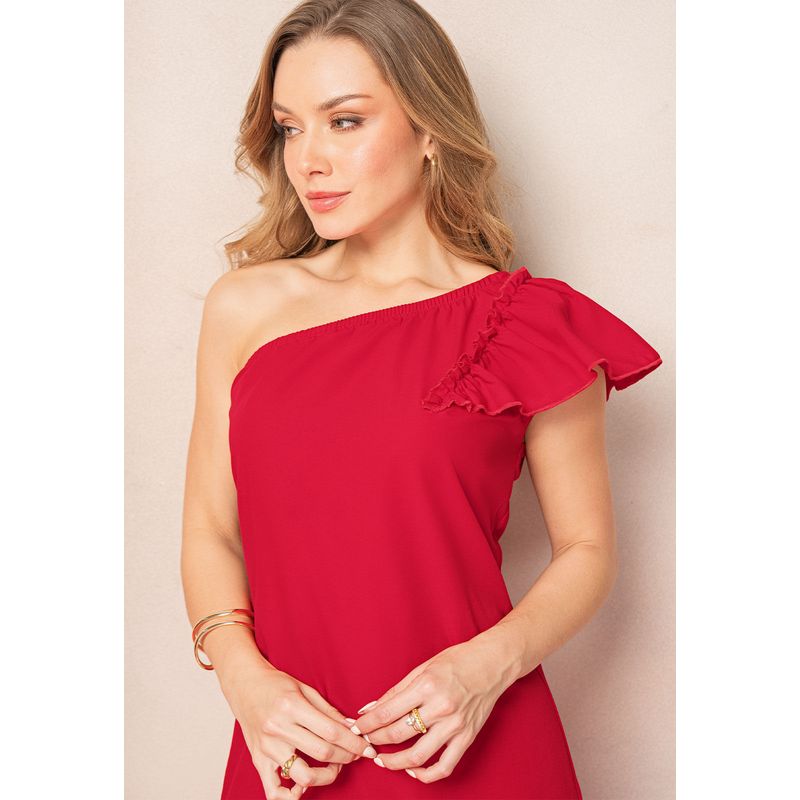 Vestido Corto Mujer Rojo Mp 107474