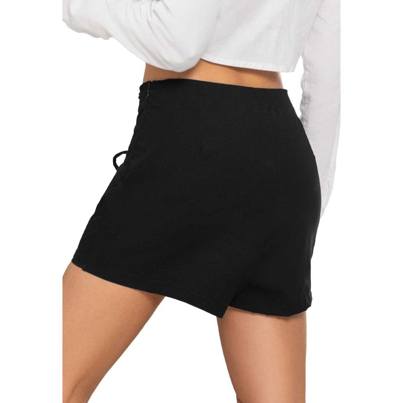 Falda Short Mujer Negro Atypical 2707