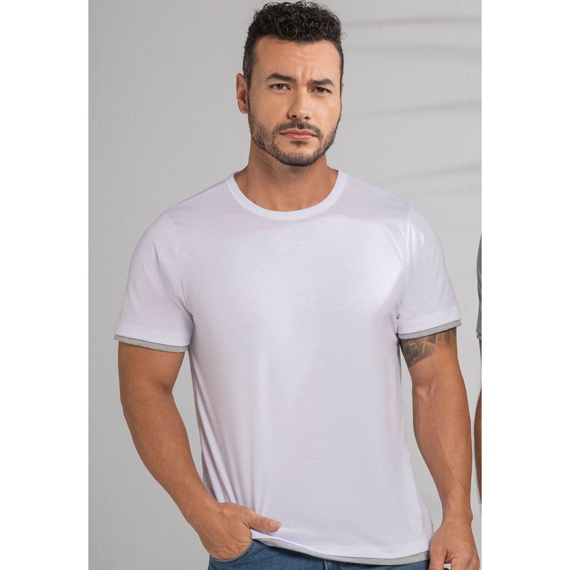 Camiseta Hombre Blanco Mp 389