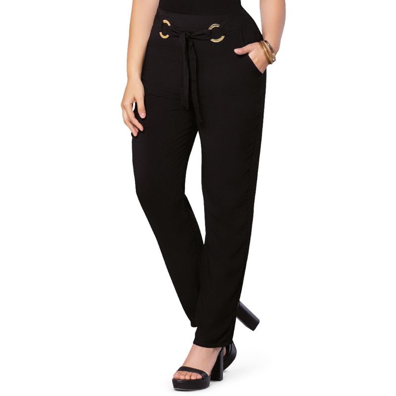 Pantalón Mujer Negro Mp 9492