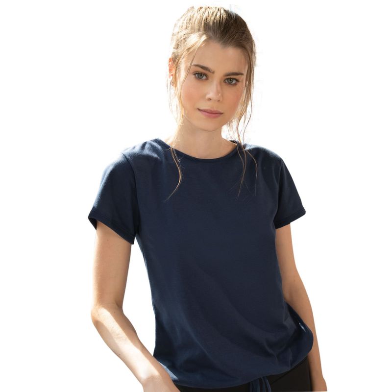 Camiseta Para Mujer Azul Navy Rutta