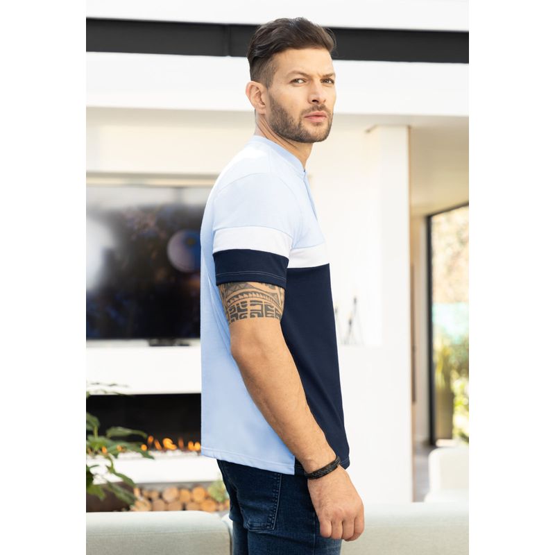 Polo Hombre Azul Claro Mp 100468