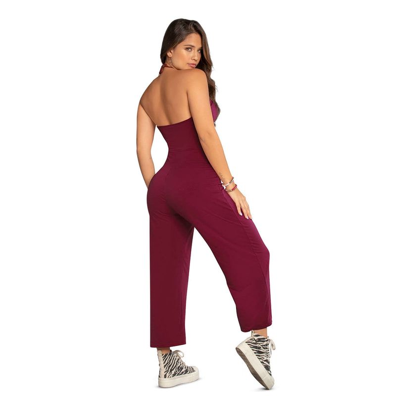 Enterizo Largo Mujer Vinotinto Mp 89572