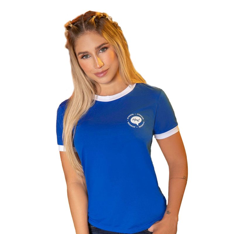 Camiseta Mujer Azul Mp 92669