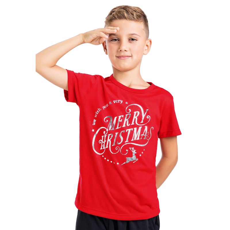 Camiseta Infantil Masculino Rojo Mp 3806
