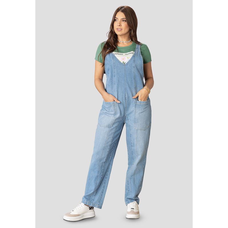 Overall Largo Mujer Azul Atypical 100314