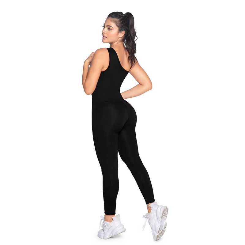 Enterizo Largo Mujer Negro Fi 96158