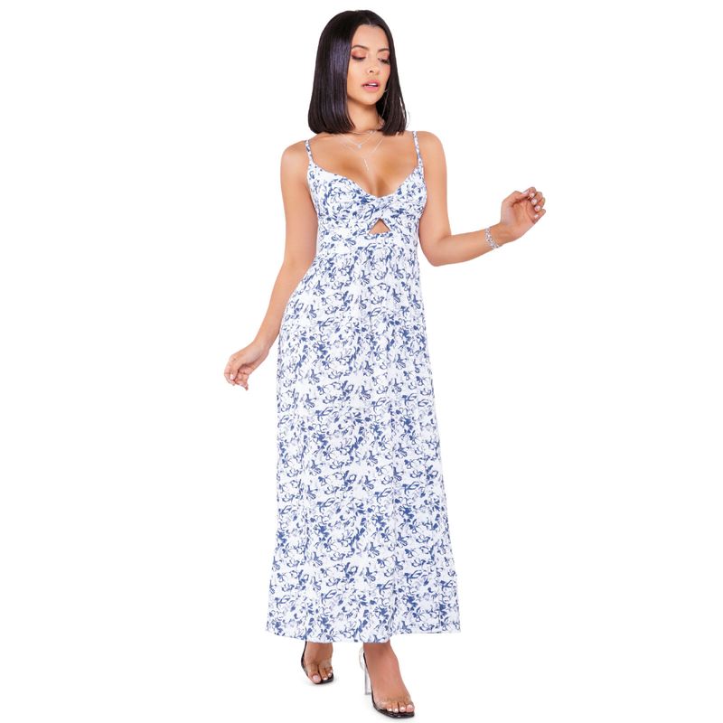 Vestido Largo Mujer Multicolor Mp 16918