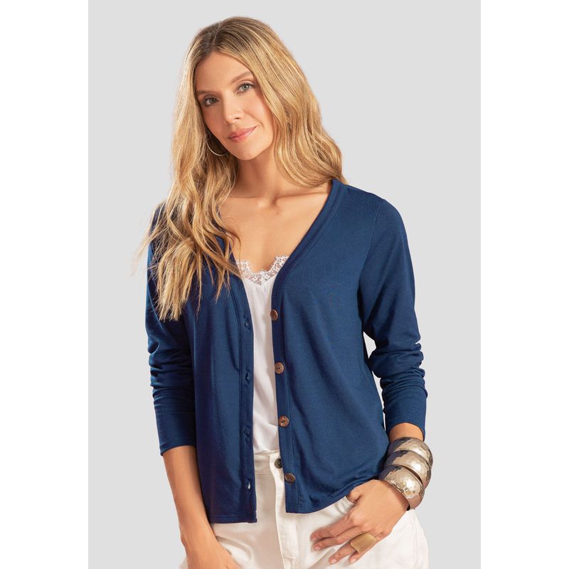 Cardigan Mujer Azul Profundo Rutta 104779