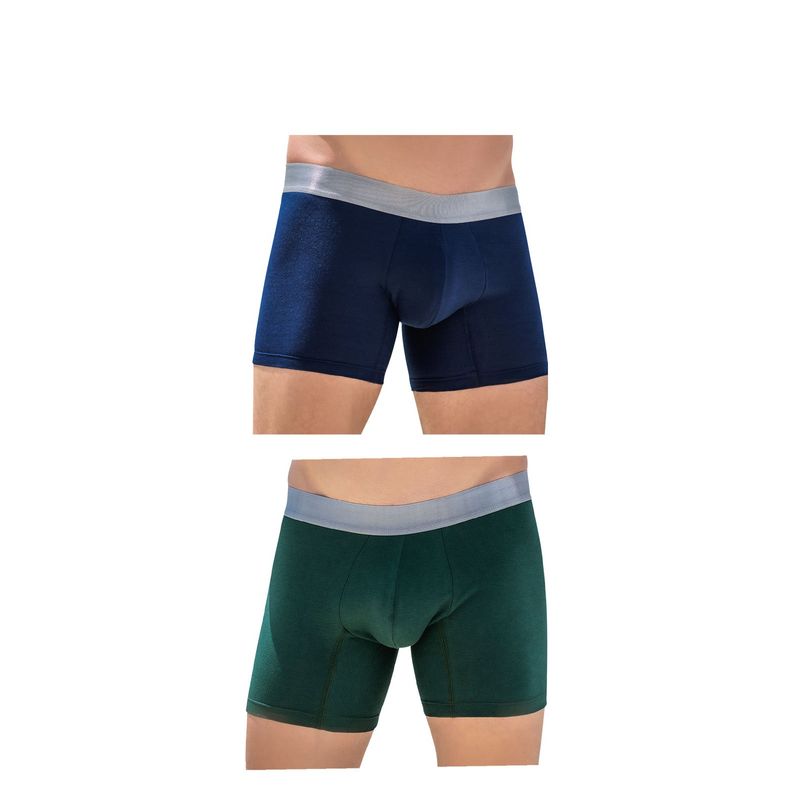 Bóxer Paq X2 Para Hombre Navy/Verde FI