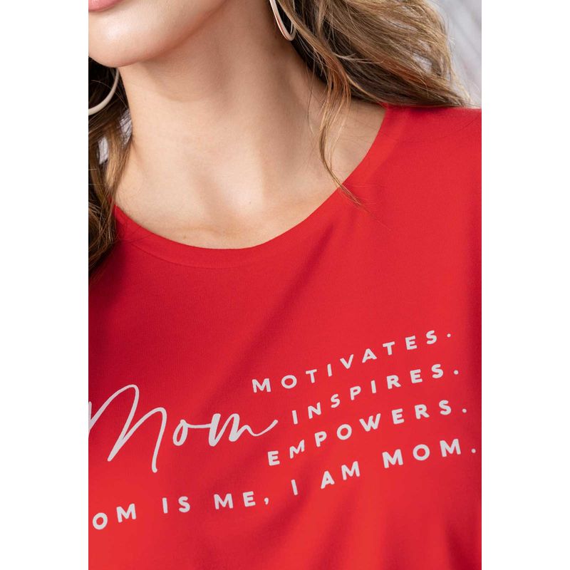 Camiseta Mujer Rojo Mp 102323