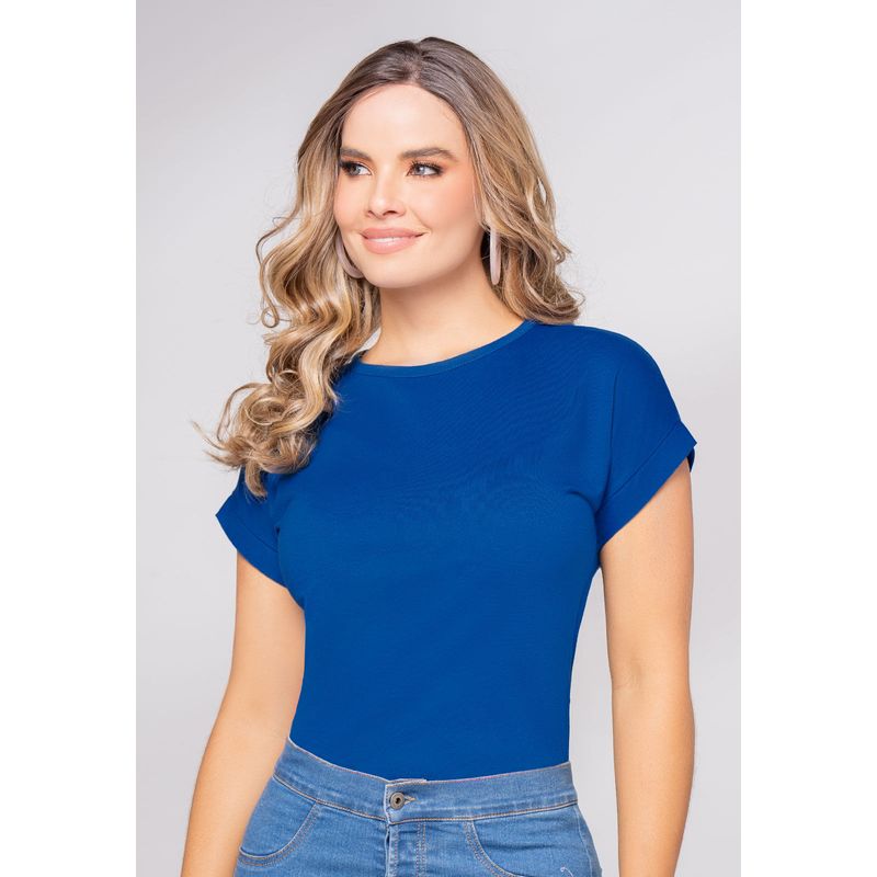 Camiseta Mujer Azul Electrico Mp 108355