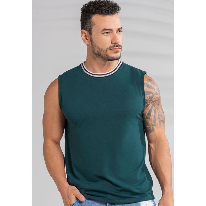 Camisilla Hombre Verde Mp 101775