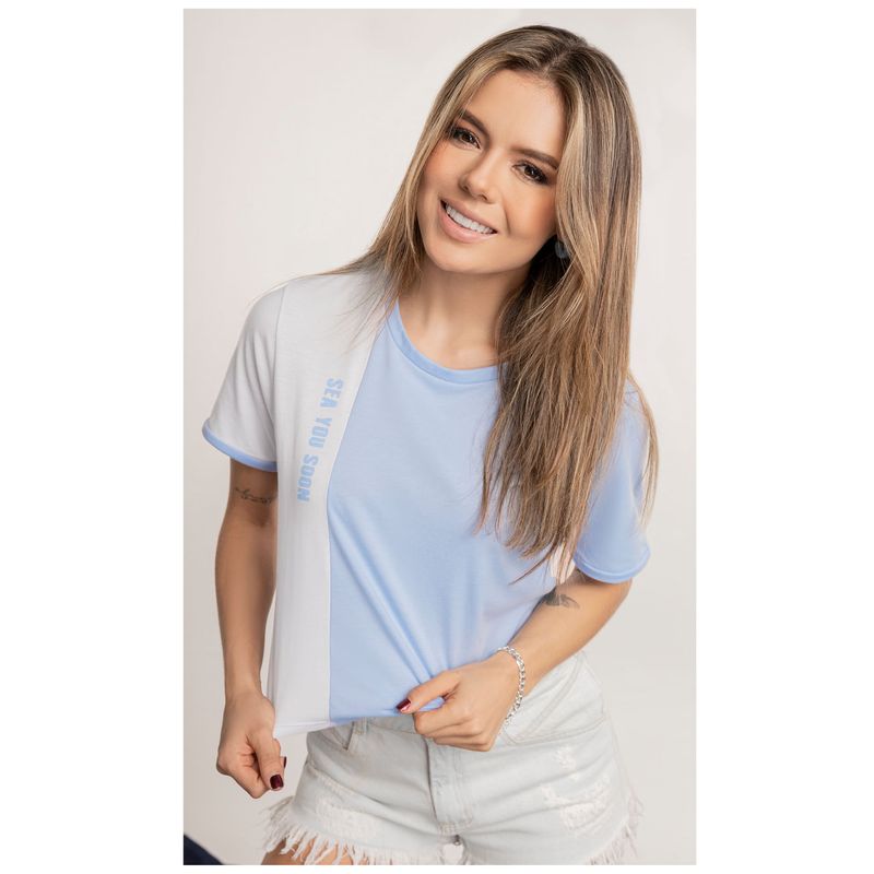 Camiseta Juvenil Azul Claro Atypical 1533