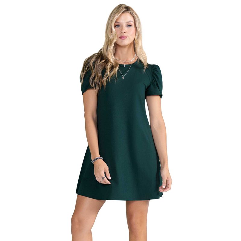 Vestido Corto Verde Botella Rutta 3772