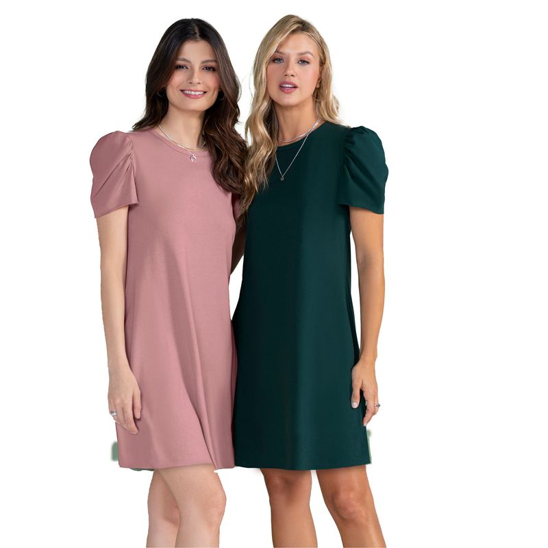Vestido Corto Verde Botella Rutta 3772