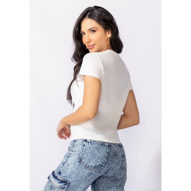 Camiseta Mujer Marfil Atypical 100665