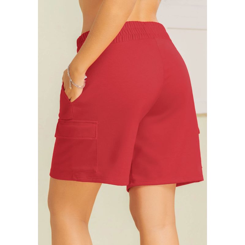Bermuda Short Mujer Rojo Atypical 693