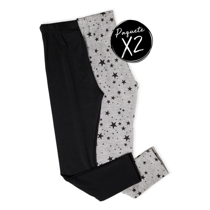 Legging Paq X2 Infantil Femenino Bicolor Mp 77952