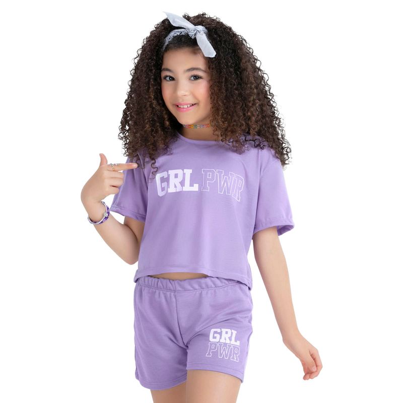 Conjunto Infantil Lila Mp 34794