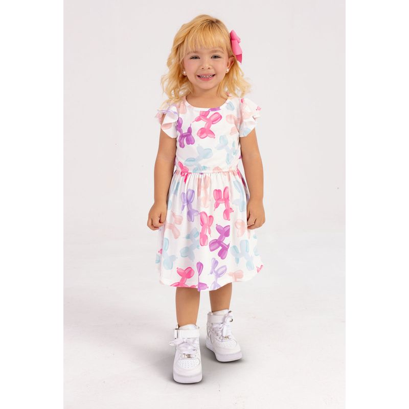Vestido Infantil Femenino Multicolor Mp 101109