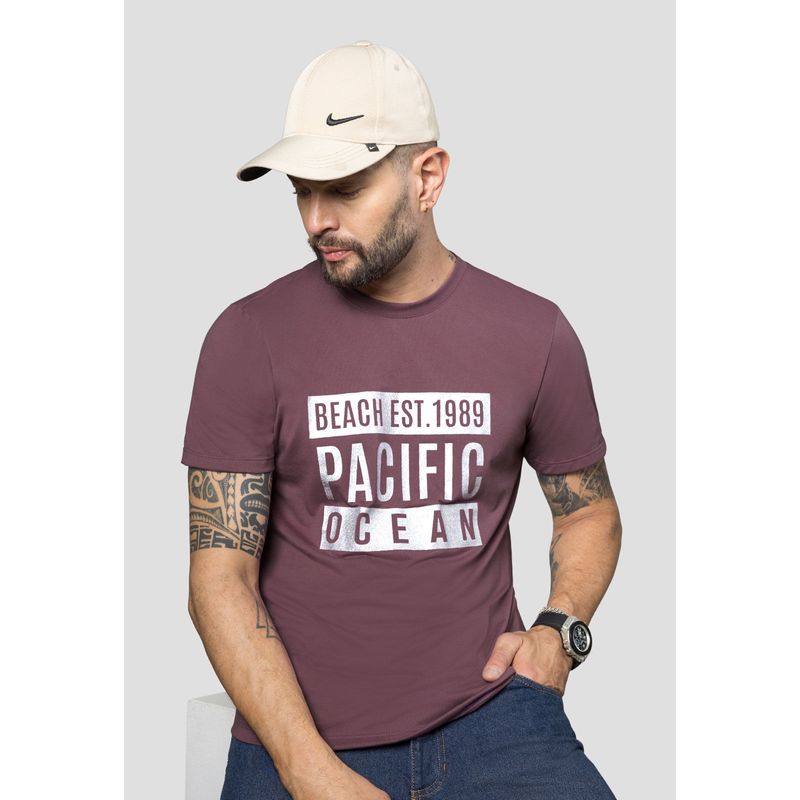 Camiseta Hombre Ciruela Mp 107940