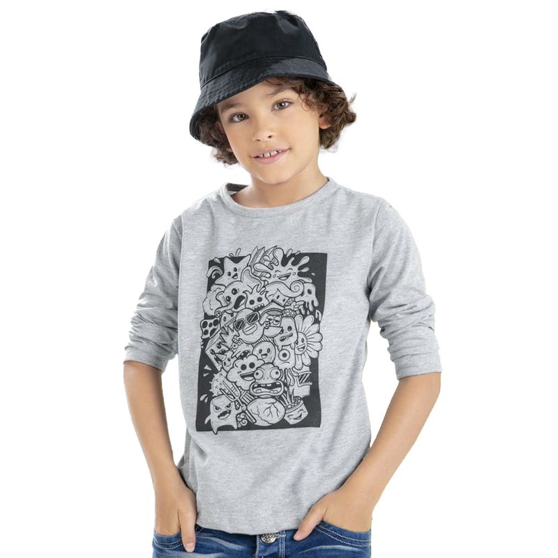 Camibuzo Infantil Niño Gris Mp 9781