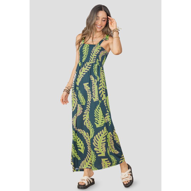 Vestido Largo Mujer Estampado Rutta 106393