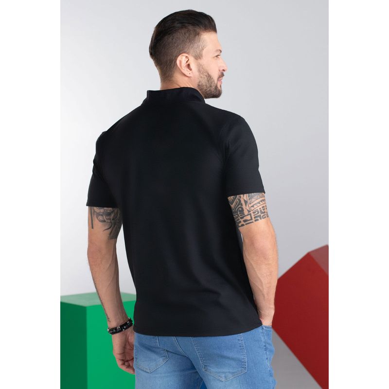Polo Hombre Negro Mp 101105