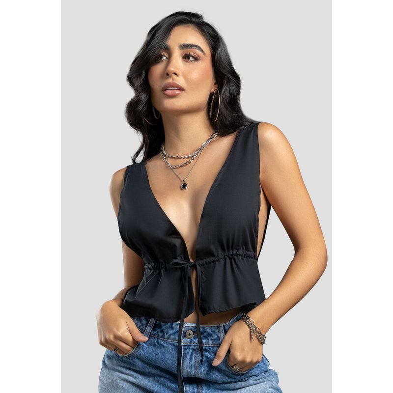 Blusa Mujer Negro Atypical 104344
