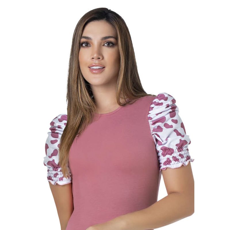 Camiseta Mujer Rosa Mp 9677