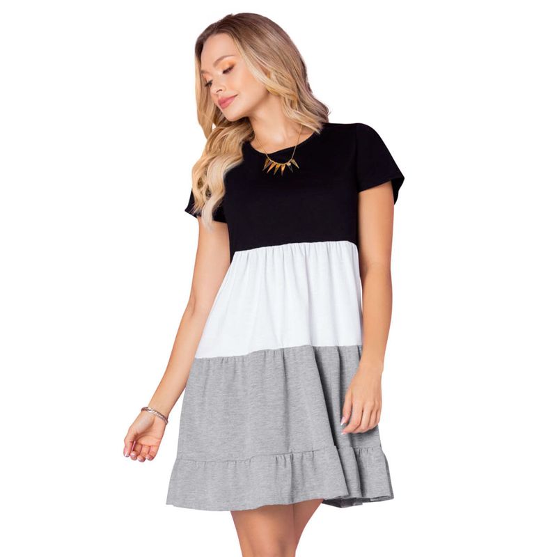 Vestido Corto Mujer Multicolor Mp 88338