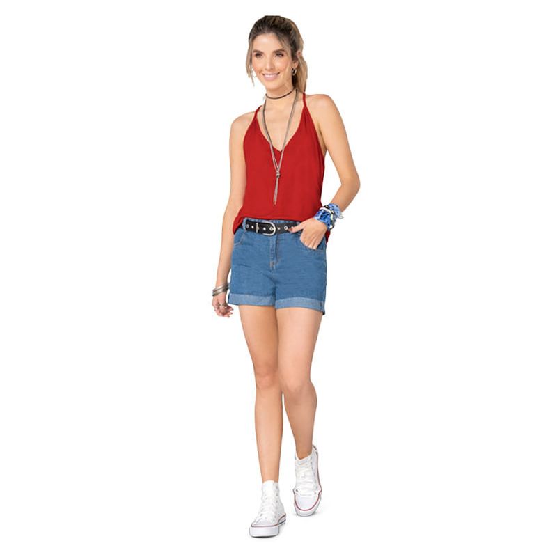 Short Mujer Azul Medio Rutta 78594