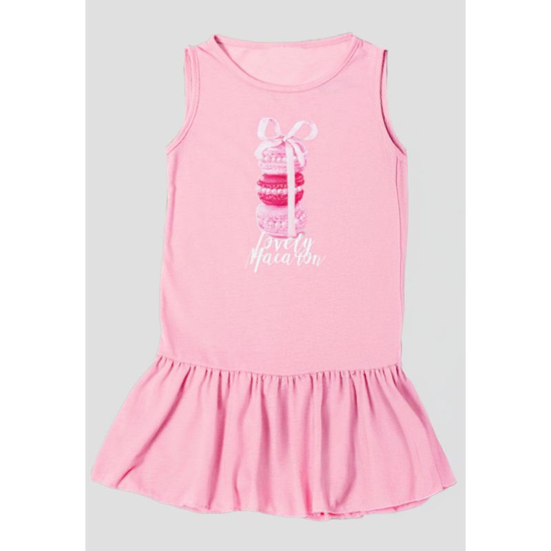 Vestido Infantil Femenino Rosado Mp 104103