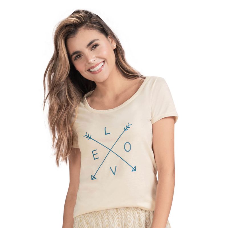 Camiseta Mujer Caqui Rutta 32962