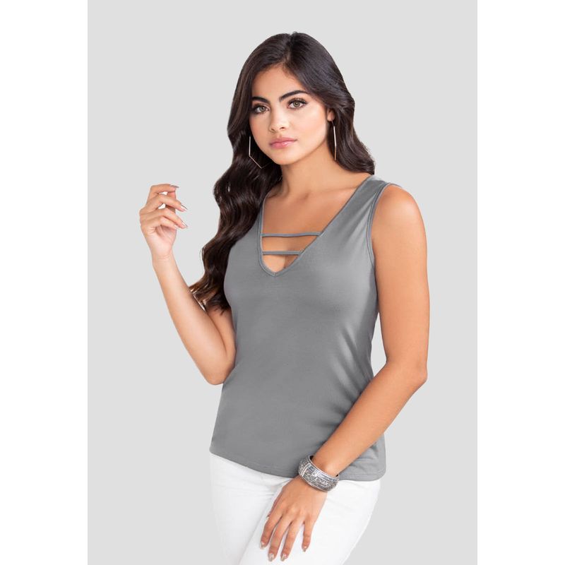 Camiseta Mujer Gris Mp 79427