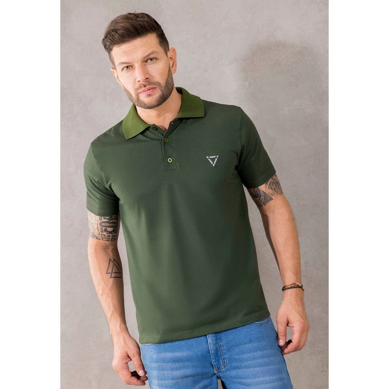 Polo Hombre Verde Mp 1097