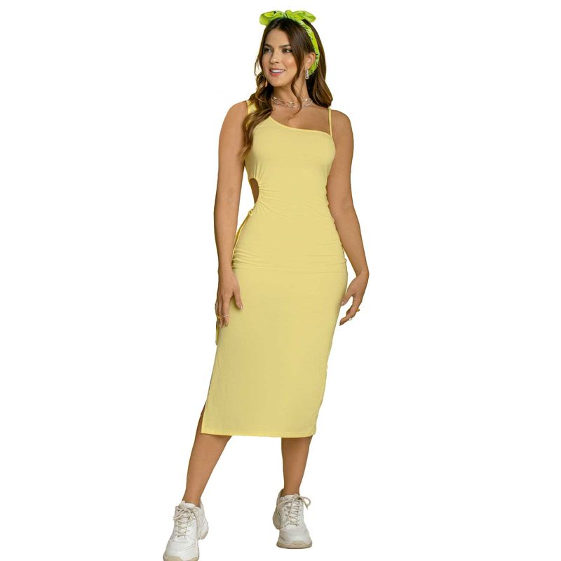 Vestido Juvenil Amarillo Pastel Atypical 93562