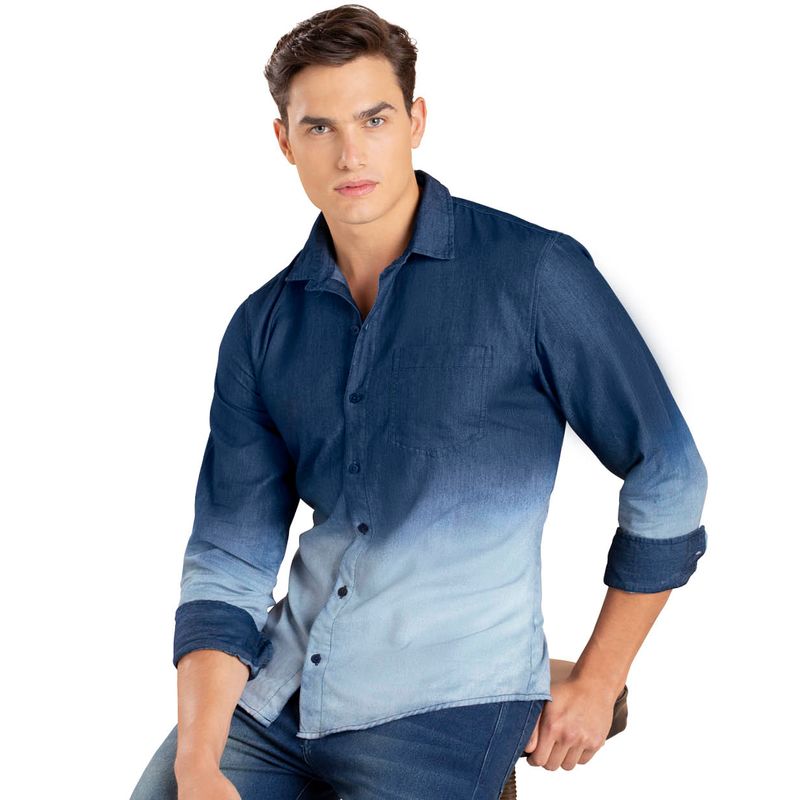Camisa Para Hombre Azul Navy MP