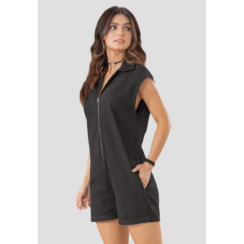 Enterizo Corto Mujer Negro Rutta 105882
